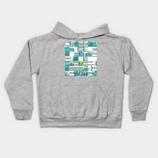 Bright Marbled Villette Montage Kids Hoodie